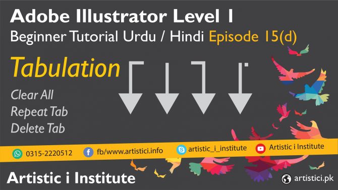 Tabulation in Adobe Illustrator