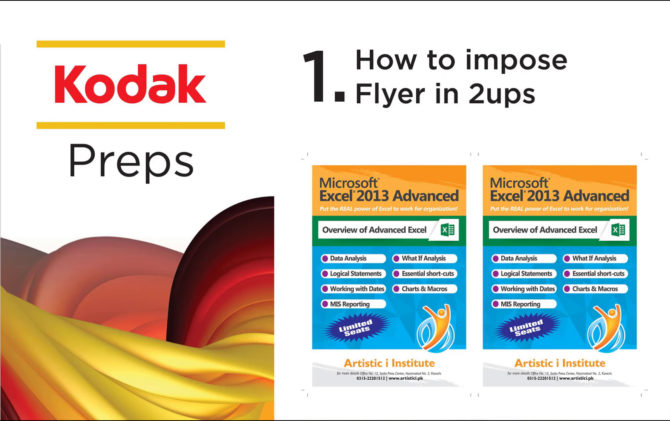 How to Impose Flyer in 2 Ups