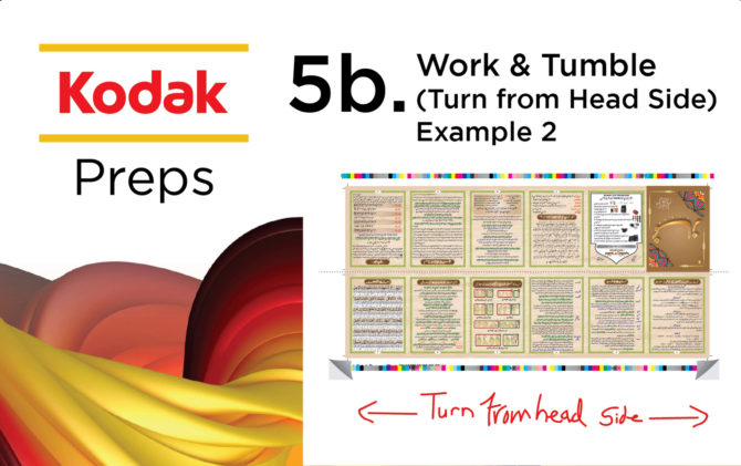 Step-by-step process of making a Work & Tumble layout in Kodak Preps