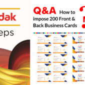 17. 200 Business Card Front & Back – Urdu & Hindi | Ai | Kodak Preps