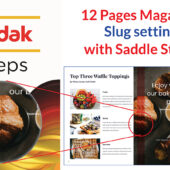 24. (12 Pages) Magazine Slug setting with Saddle Stitch | Kodak Preps | Ai